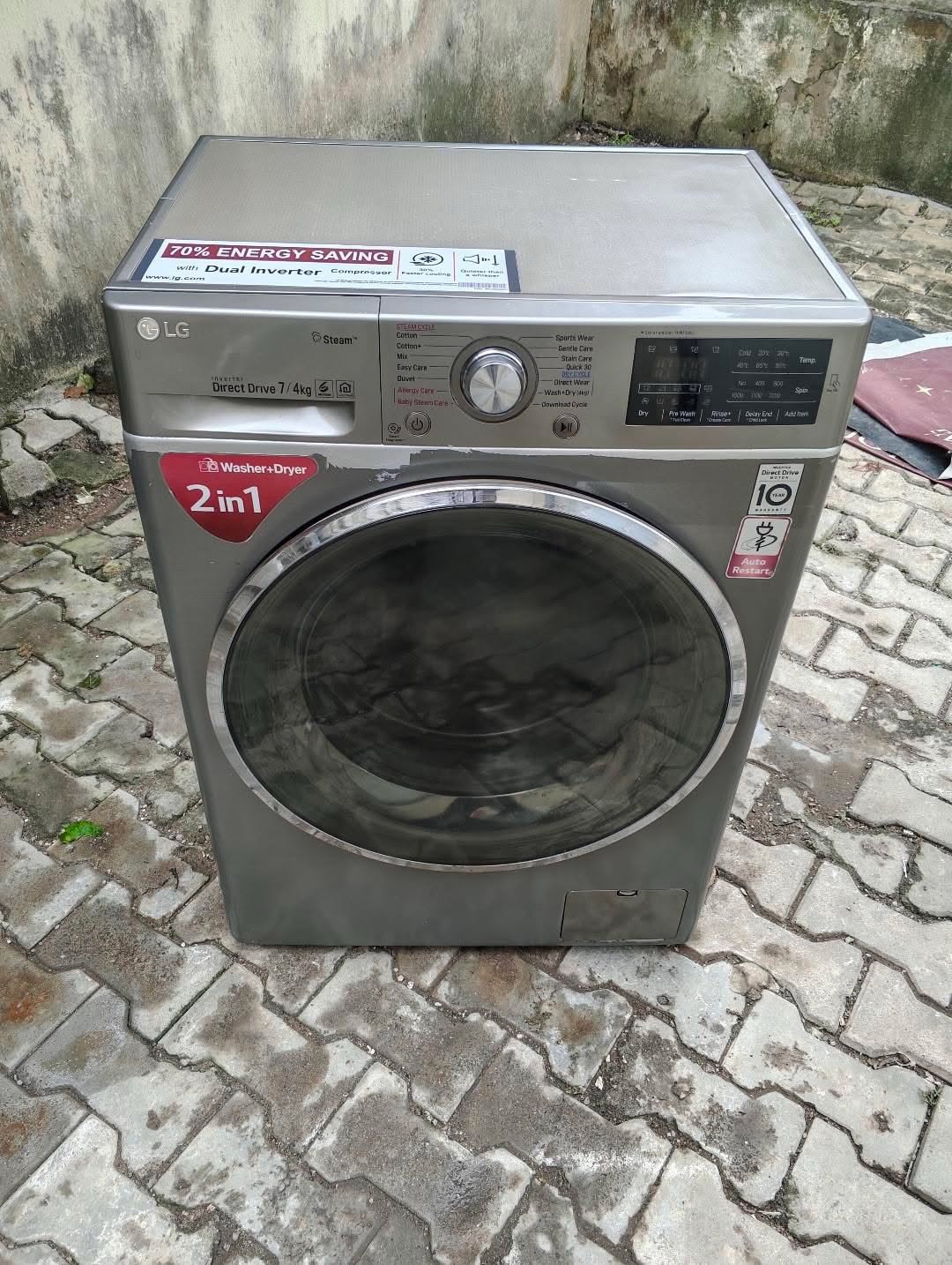 7kg Wash 4lg Dry LG Smart Inverter Washing Machine
