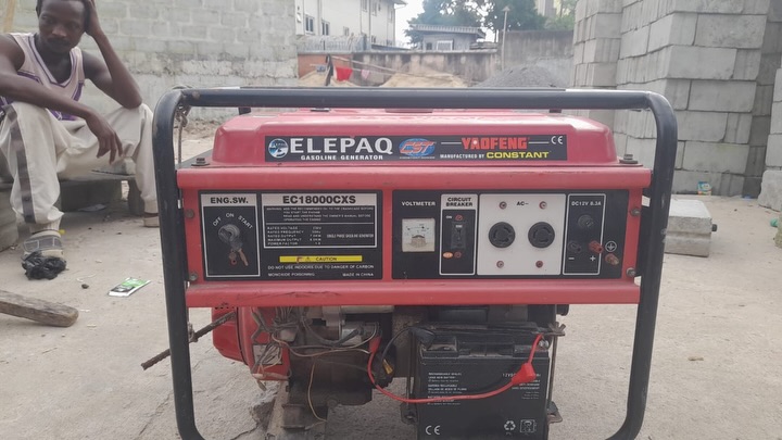 4 Months Used Elepaq 7Kva 100% Copper Constant Key Starter Generator | EC18000CXS