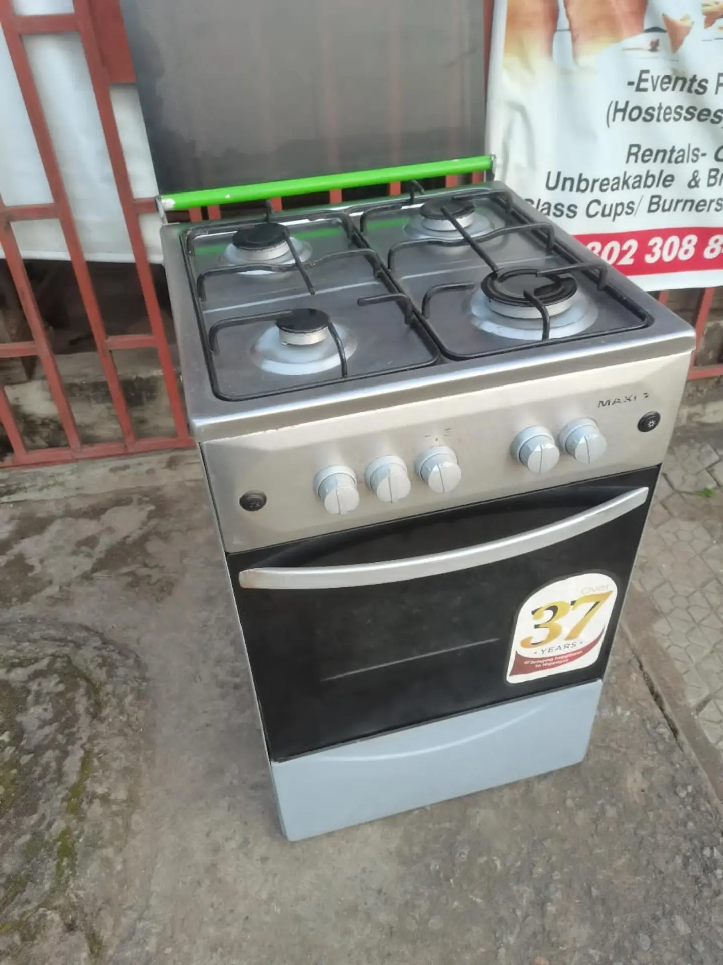 MAXI 4 BURNER COOKER WITH OVEN